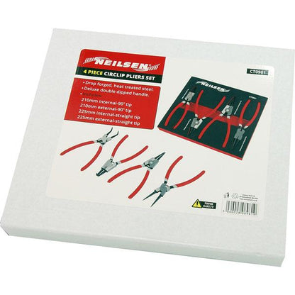 Circlip Pliers - 4 Piece Set Size 9